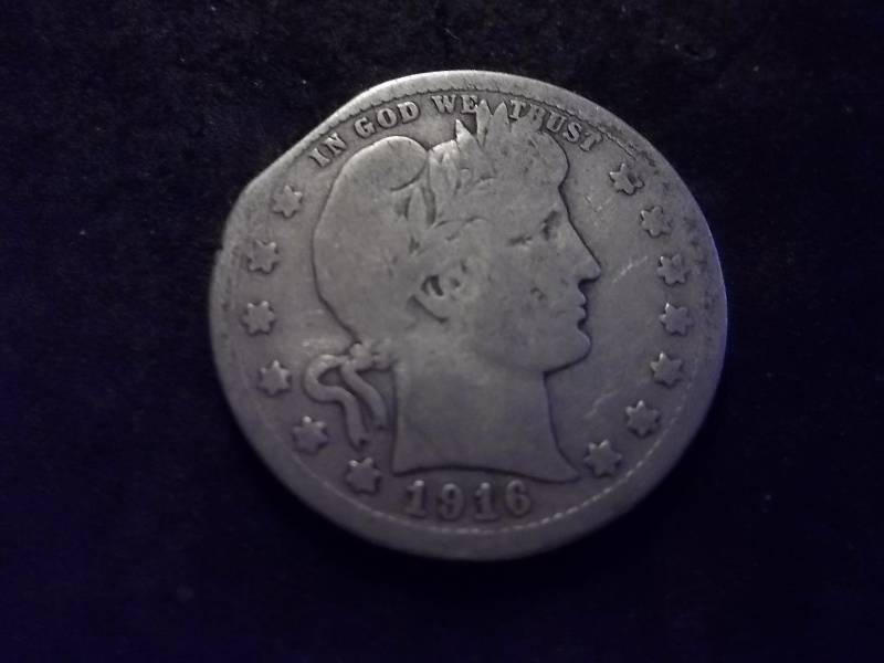 1916 D Barber Quarter
