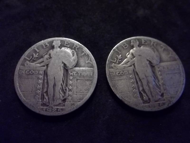 1925, 1926 Standing Liberty Quarters Strong Dates