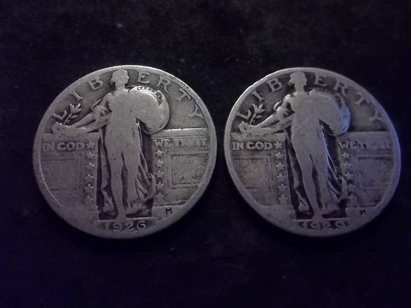 1926, 1929 Standing Liberty Quarters Strong Dates