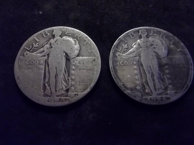 1926, 1928 Standing Liberty Quarters Strong Dates