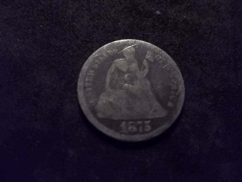 1875 Seated Liberty Dime