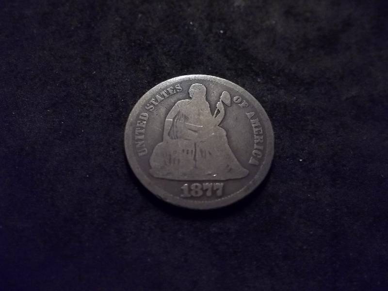 1877 S Seated Liberty Dime