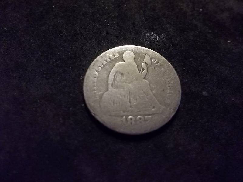 1887 Seated Liberty Dime