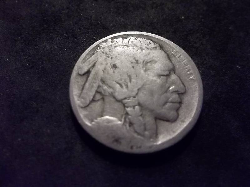 1913 D Type 1 Buffalo Nickel Weak Date Circulated