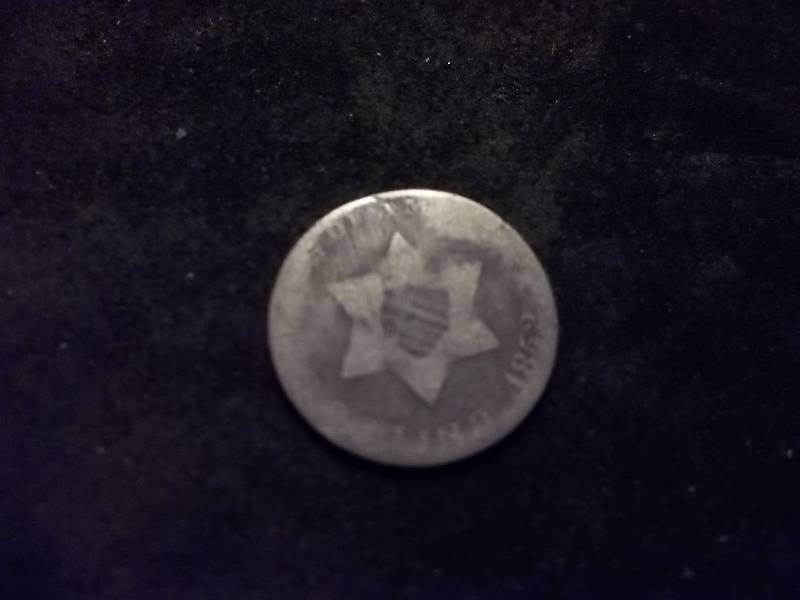 1853- 3 Cent Silver