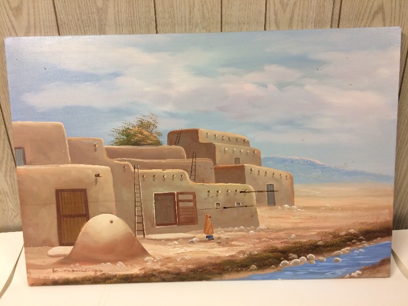 lot 55 image: Adobe Home Painting