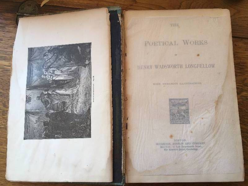 lot 22 image: ANTIQUE BOOKS AND SILVER SPOONS