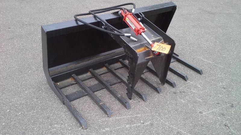60 Single Grappler Bucket (Skid Steer Attachment)