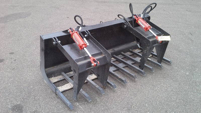 72 Double Grappler Bucket (Skid Steer Attachment)