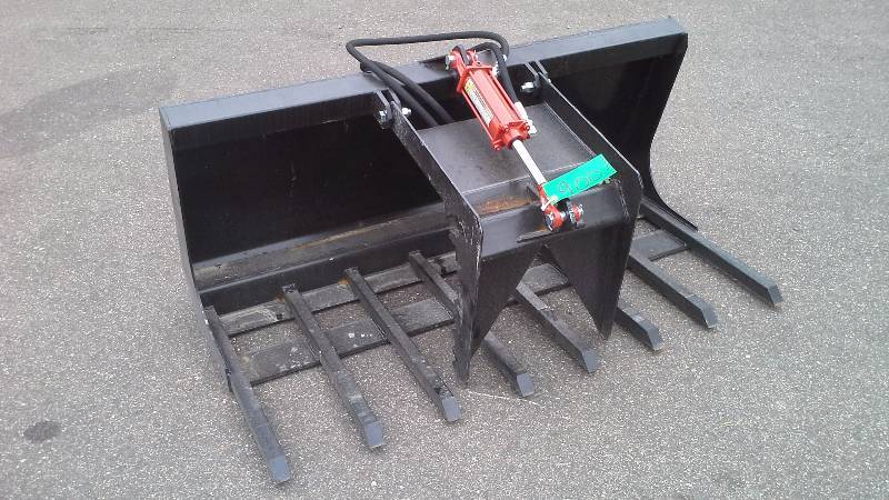60 Single Grappler Bucket (Skid Steer Attachment)