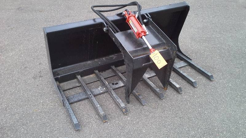 60 Single Grappler Bucket (Skid Steer Attachment)