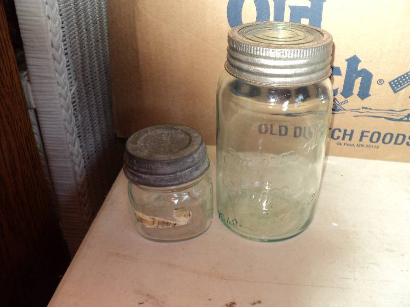 2 impound gem mason jars...