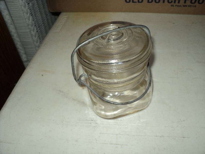 miniature mason jar with lid...