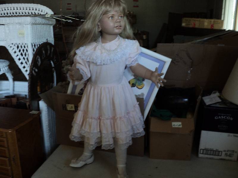 3 ft tall girl manniquin with wig, ...