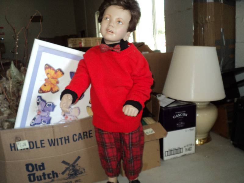 3 ft tall boy manniquin with wig, s...