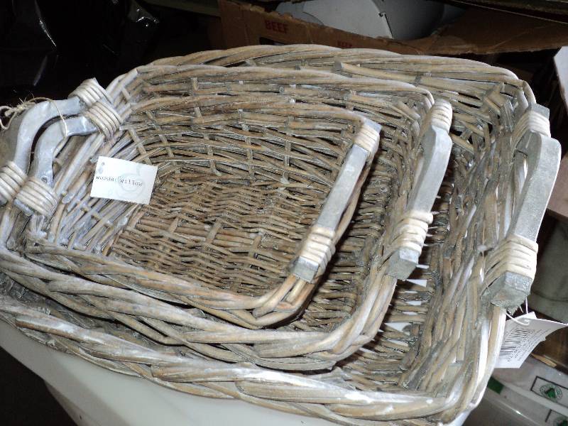 set of 3 matching baskets...