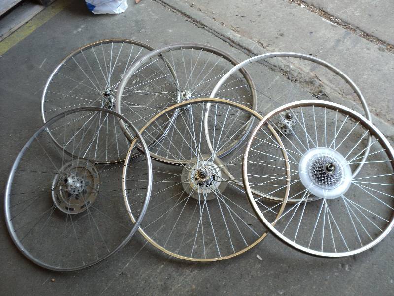 6 bike rims...