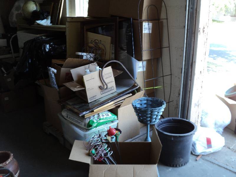 pallet of misc, 8 boxes of wine rac...