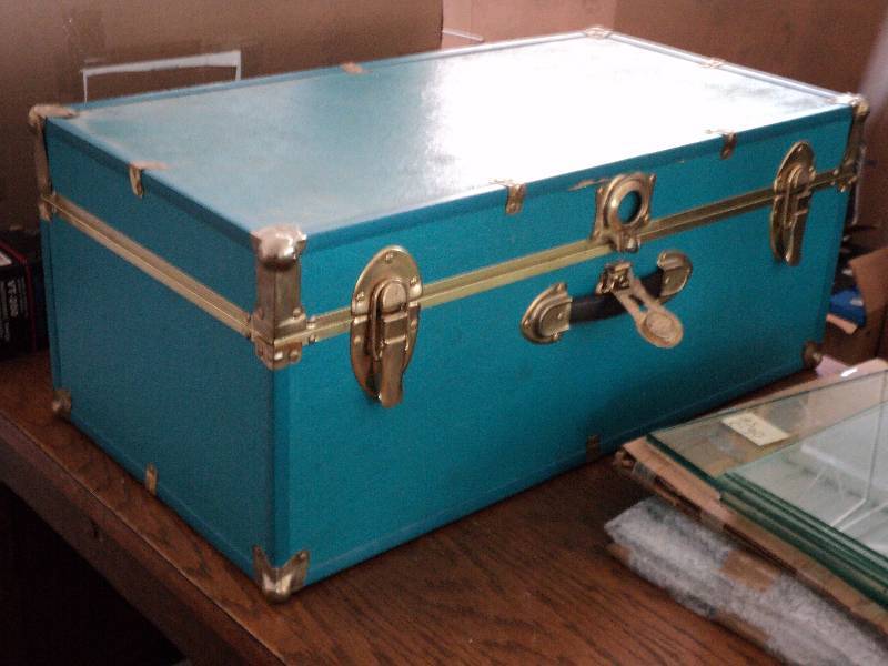 blue trunk...