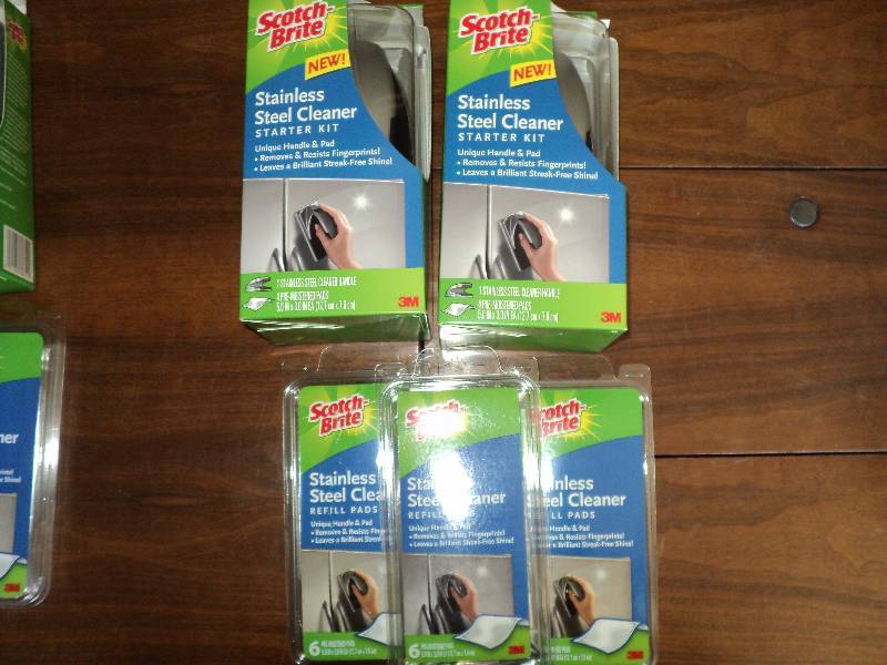 2 scotch brite stainless steel clea...