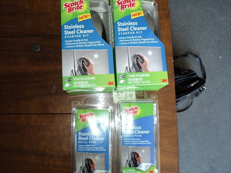 2 scotch brite stainless steel clea...