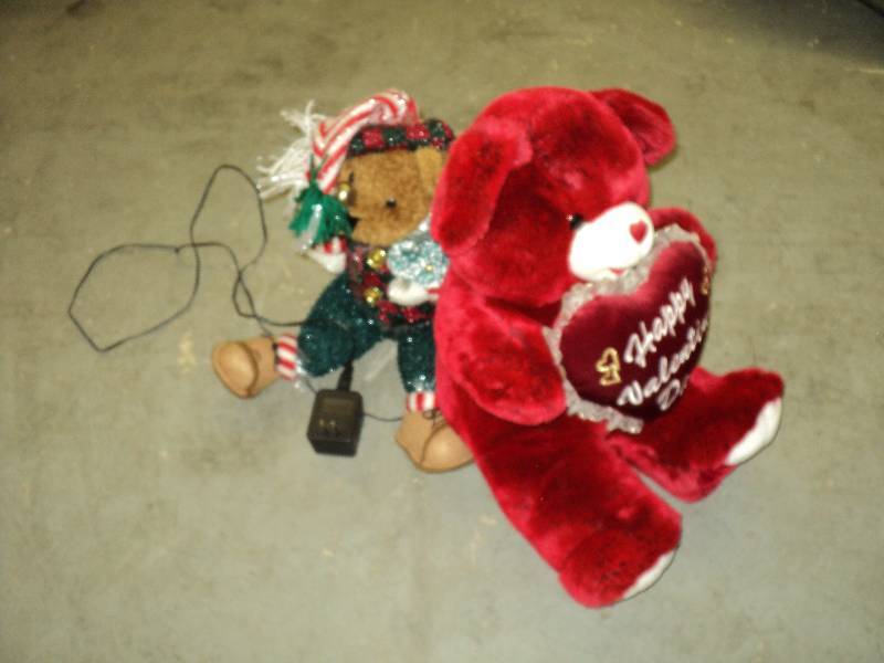 valentine and christmas stuffed ani...