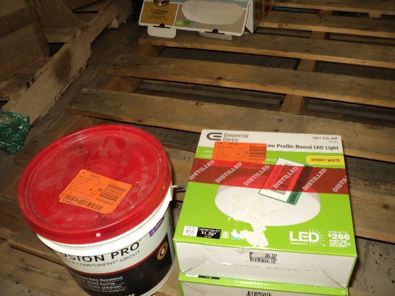 2 lights and grout...