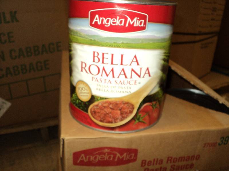 3 cans of Bella Romano Pasta Sauce...