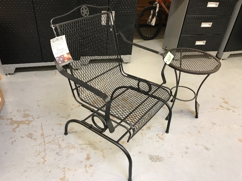 PATIO CHAIR AND TABLE