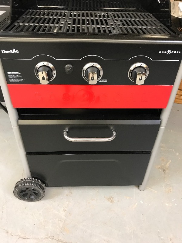 3 BURNER GAS OR CHARCOAL GRILL