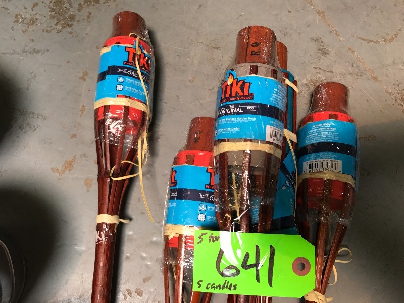 TIKI TORCH AND CANDLE LOT