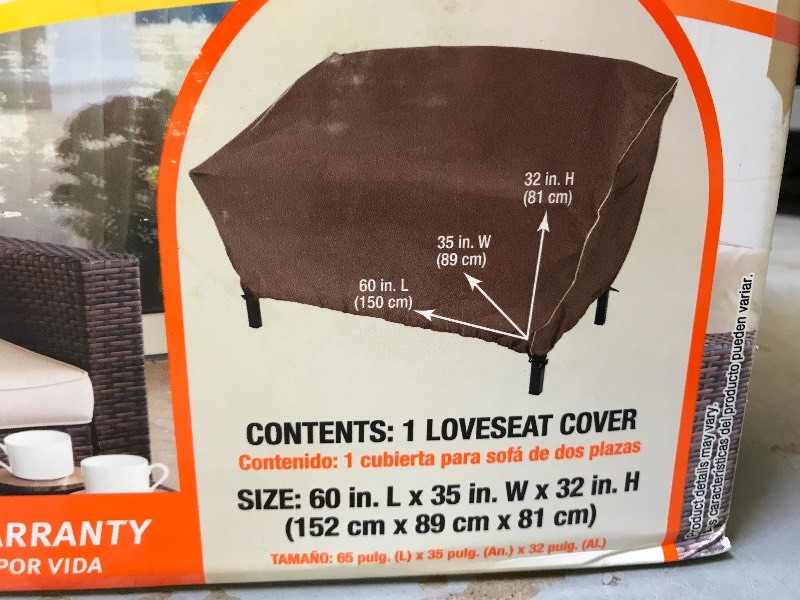 PATIO LOVESEAT COVER