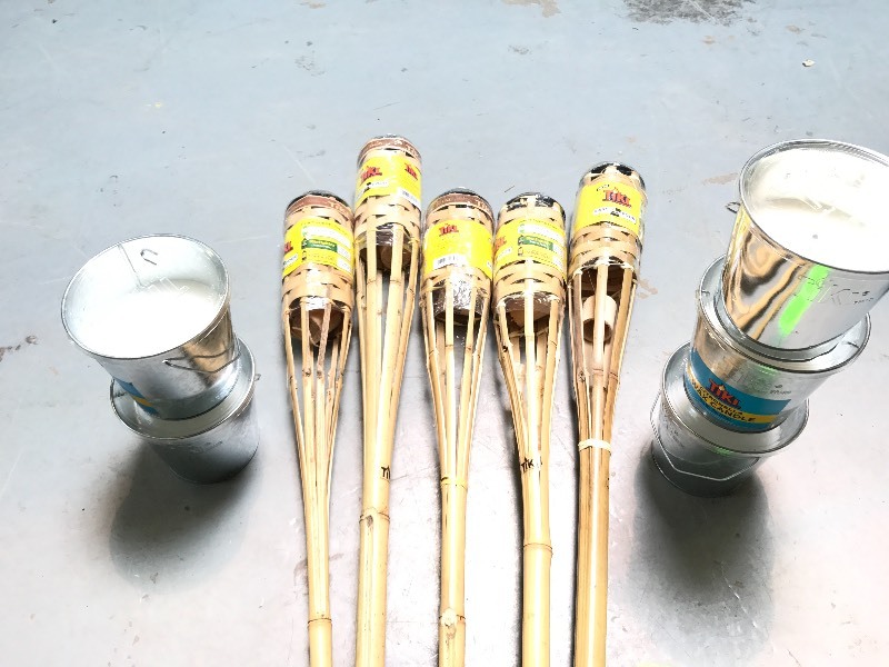 TIKI TORCH AND CANDLE LOT