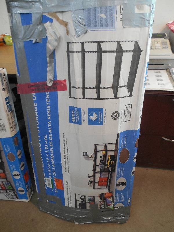 lot 13 image: Edsal 72 in. H x 48 in. W x 24 in. D 5-Shelf Steel Commercial Shelving Unit in Black