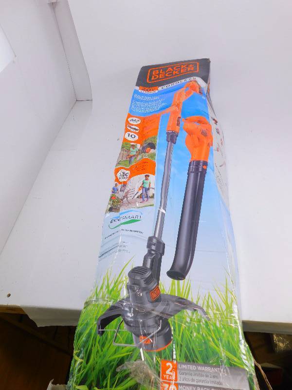 lot 31 image: BLACKDECKER LCC221 20V MAX Lithium String TrimmerEdger Plus Sweeper Combo Kit, 10