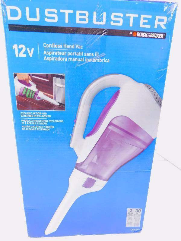 lot 47 image: Black  Decker 12V Cordless Dustbuster Hand Vacuum