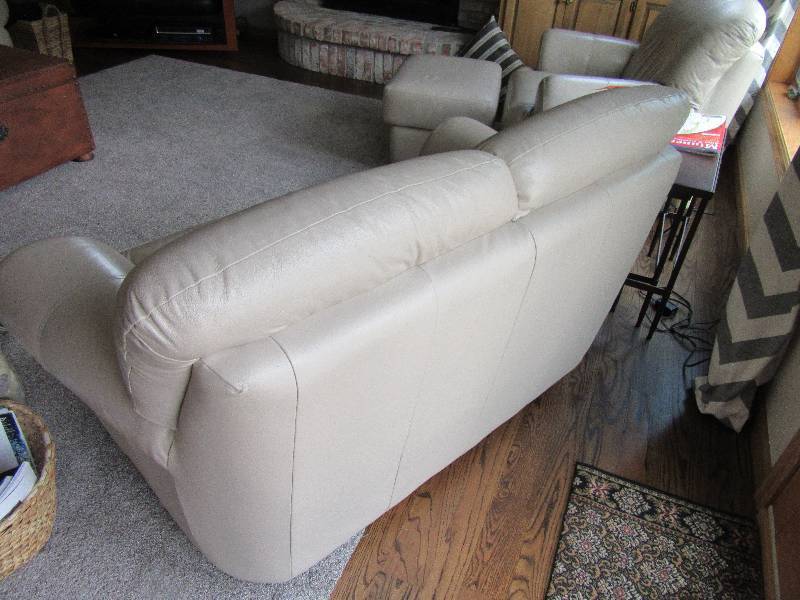 Italian Leather Love Seat
