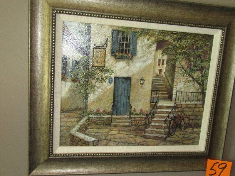 2, nicely framed city scape pictures