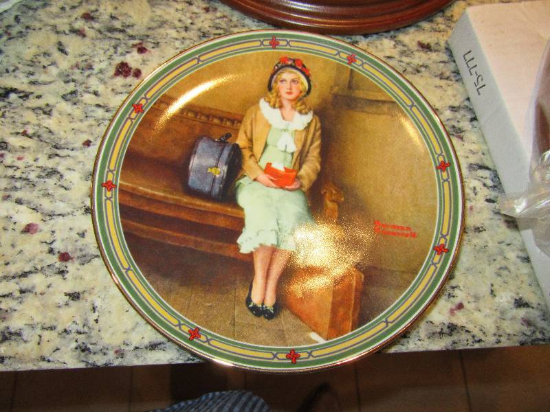 Norman Rockwell collector plates as shown.