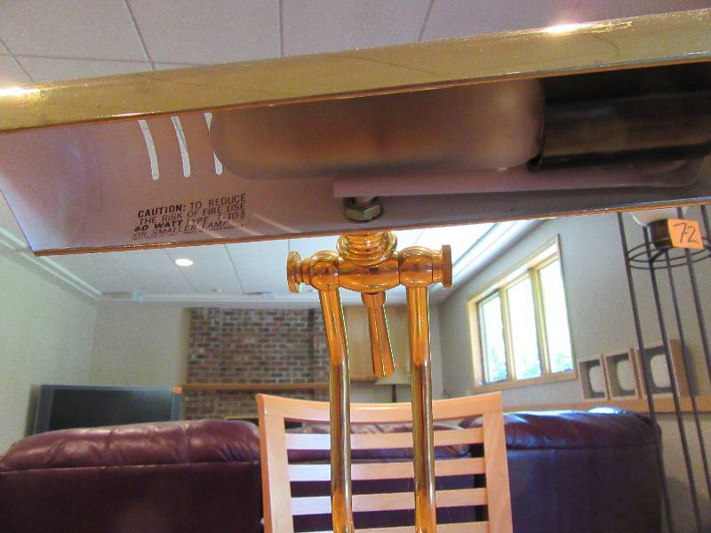 Nice brass Piano Lamp as pictured.. Works