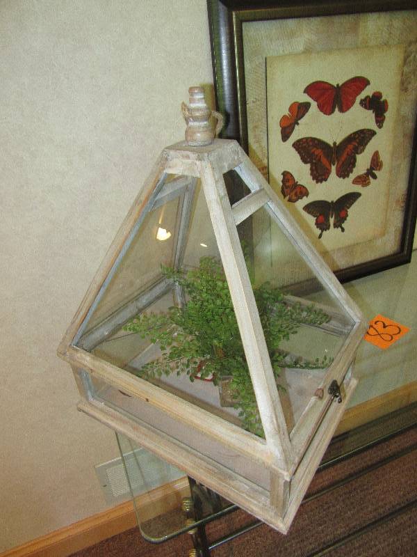 Nice butterfly picture  WoodGlass Terrarium