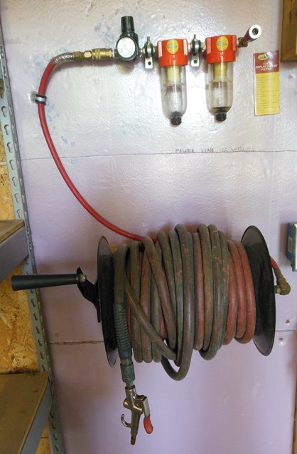 lot 89 image: Northern Industrial Tool Filters and Hose Reel with Hose