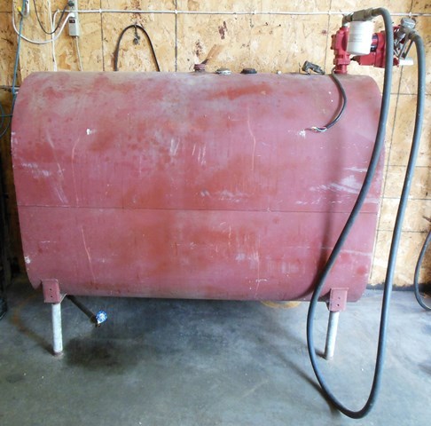 lot 25 image: Fuel Tank with Fill-Rite Heavy Duty Pump