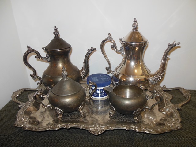 lot 6 image: Silver Plated Tea  Coffee Service and Polish