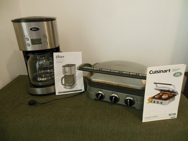 lot 58 image: Cuisinart Griddler and Oster 12 Cup Coffeemaker