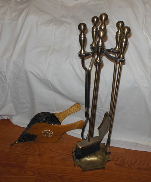 lot 94 image: Fireplace Tools and Bellows