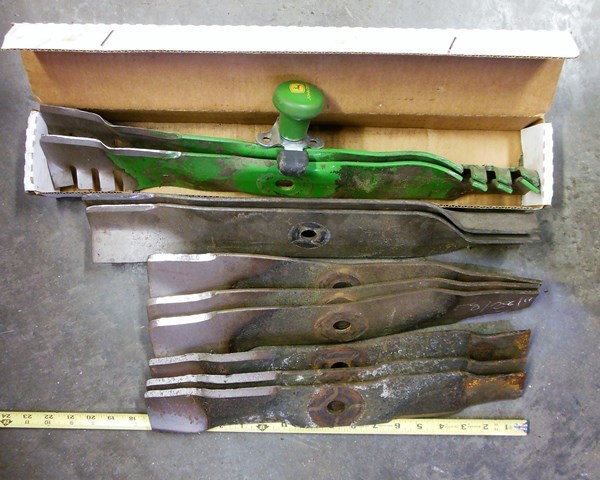 lot 216 image: John Deere and Other Lawnmower Blades and Suicide Knob