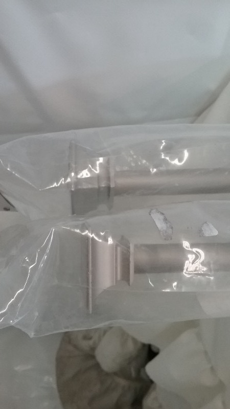 lot 8 image: Silver Curtain Rods X3
