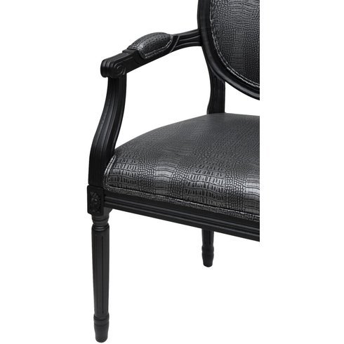 lot 3 image: Buxton Croc Arm Chair