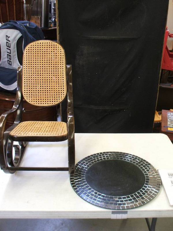 lot 236 image: KIDS ROCKER AND MIRROR